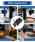 50mm Travel Manual Sliding Table With Double Axis Linear Stage TR12X4 Acme Lead Screw shown in CNC and 3D printer setup
