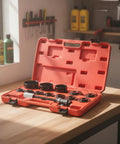 Heavy Duty Carbon Steel Bearing Puller Front Wheel Hub Extractor Installer Kit With Press Screw Adapter Rings Sleeves Cups in red case