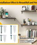 Self Drilling Screws And Drywall Anchors Kit With 192 Pcs for easy home projects, showing shelves with anchors and screws.