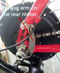 Universal E Bike Torque Arm For Front Or Rear Hub Motors M14 Fit 3/16 Inch Stainless Steel Construction Includes C Washers Nut Bolt On Hose Clamp For Easy Secure E Bike Conversion Kit Installation, rear hub motor on bike frame
