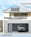 Flexible installation options for Heavy Hitter 5 Ton Central Air Conditioner Heat Pump System 60000 Btu Inverter Split AC.