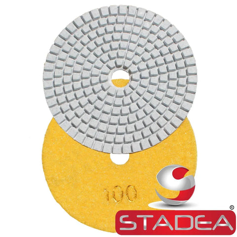4 Inch Diamond Polishing Pads Wet Dry Set With 11 Diamond Pads And Backer Pad For Granite Concrete Marble Polishing Includes Grits 100