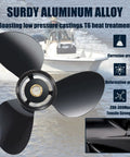 Aluminum Outboard Boat Propeller Replacement 12 Inch Diameter 17 Inch Pitch For BRP Johnson Evinrude OMC SternDrive 40-70HP