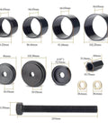23 Piece Front Wheel Drive Bearing Adapters Puller Press Kit With Steel Adapters And Heavy Duty Case, On Vehicle Replacement