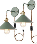 Nordic Vintage Style Wall Sconce Lamp With On Off Switch Edison Copper Socket Frosted White Body Seven Color Options displayed