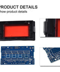 Close-up of PCB and display components in Digital Voltmeter Module DIY Kit For 5V DC Systems, 0-20V And 0-200V Readout