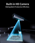 10W Enclosed Laser Engraver And Cutter With Smart Camera Positioning showing HD camera for batch engraving