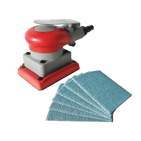 Versatile 75x100mm Ceramic Square Sandpaper Sheets For Car Putty Sanding Fine Polishing Abrasive Grids with sanding tool.