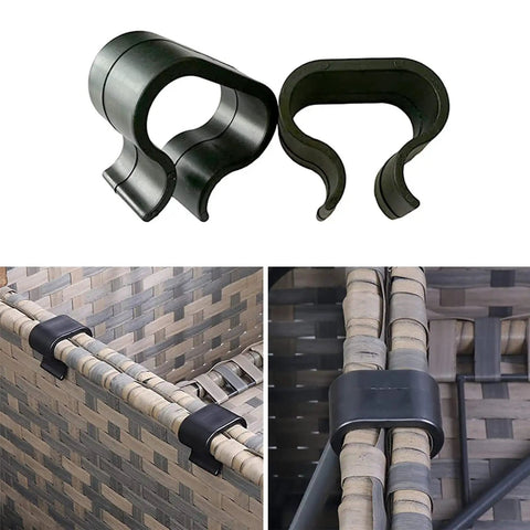 All Purpose Sofa And Furniture Clip Set For Rattan And Wicker, Heavy Duty Patio Chair Fasteners prevent sliding and wobbling.