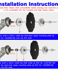 Diagram showing installation of Trimmer Blade Kit Hardware For SRM 225 Brush Cutter Conversion, Replacement Attachment.