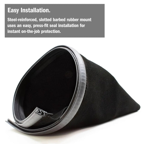 Leather Welding Helmet Neck Protector With Press Fit Seal Long Design Cut To Size Easy Install Steel Reinforced Mount