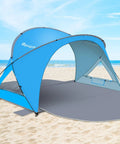 Spacious Beach Tent Sun Shelter With UPF50 Plus UV Protection For Up To Seven People Lightweight Portable Shade on the sand