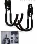 Built Like A Tank 2 Pack EV Charger Holder Wall Mount with heavy duty steel hooks for garage cord management.