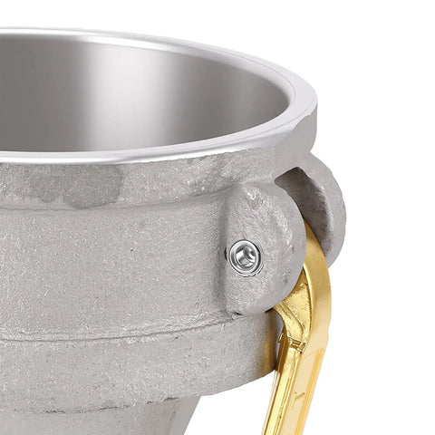 Built Like A Tank Type Da Camlock Reducer Fitting With Rugged Aluminum Hose Adapter Coupler showing smooth interior and sturdy exterior.
