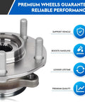 Front Wheel Bearing Hub Assembly For Nissan Sentra 2.5L Only Excluding 2.0L Engines Fits 2008 To 2012 Sentra close-up view