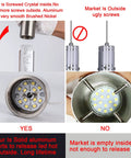 Comparison of pendant light components with brushed nickel finish and internal heat dissipation features versus standard models.