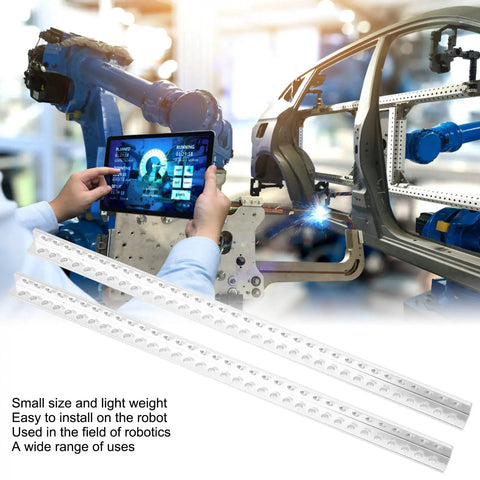 L Shaped Extrusion Beam For Robot Frame With 34 Holes 12x12mm CNC Machined 6061 Aluminum Alloy Lightweight Structural Component For DIY CNC Machines And 3D Printers on robot frame