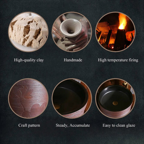 Process of crafting Slick Heavy Duty Ceramic China Vessel Sink and Pedestal Basin Combo with high-quality materials