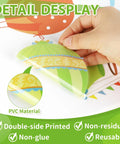 Colorful Hot Air Balloon Window Clings Set for Back to School Decor detail display, showing easy peel PVC material.