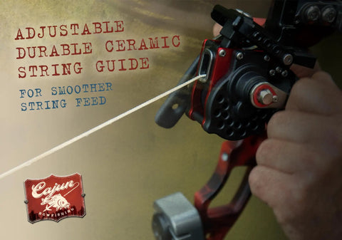 Bowfishing Winch Pro Reel With One Hand Operation, Fighting Wheel Brake, Ceramic String Guide, Aluminum Frame Detail