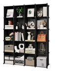 20 Cube Portable Storage Organizer Set With 14 By 14 Inch Large Cube Shelves and Space Saver Load Bearing Metal Panels