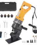 Beefy 1800W 20Ton Electric Hydraulic Hole Puncher With Five Dies for Steel Aluminum and Copper with Foot Pedal and Accessories