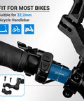 Close-up of 22.2mm handlebar fitting bracket from Dope EBike Handlebars Mirror Set, 360 Degree Adjustable Bicycle Rear View Mirrors.