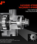 Cutaway of power steering pump internal components for Cadillac Escalade 2003-2006, showing noise-free operation.