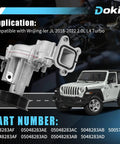 Top Tier Heavy Duty Engine Water Pump For Jeep Wrangler Jl 2.0L Turbo, featuring direct fitment and durable design.
