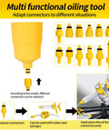 All In One Pro Grade Hydraulic Brake Bleed Kit With 180ml Mineral Oil, connectors shown for various situations