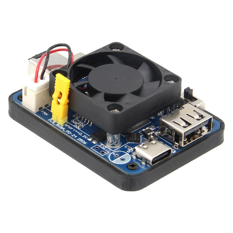 Dual PD Power Supply Module With Cooling Fan 9 To 24V To 5V 5A Step Down Converter Expansion Board for Raspberry Pi 5