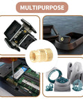 M5 Brass Heat Set Threaded Inserts Kit for Plastic 3D Printing in various applications.