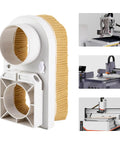 80Mm Spindle Dust Shoe For CNC Routers With Nylon Bristle Brush Universal Dust Cover shown with CNC machines