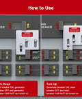 Diagram of Generator Interlock Kit For Square D QO And Homeline Panels, 150A Or 200A, 1 3/8 Inch Spacing usage guide