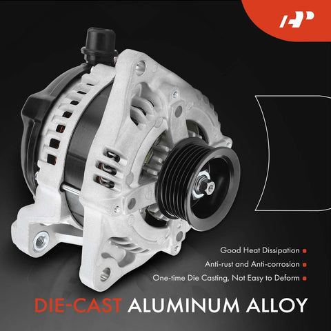 Alternator For Ford Mustang 2011 2014 V6 3.7L 12V 150A With Six Groove Pulley Clockwise Rotation New Replacement Fits Auto