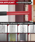 Long Handle Hinge Bender Wrench For 134 Gauge Commercial Doors shown adjusting heavy-duty door