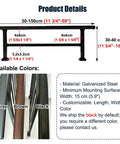 Take Your Outdoor Safety Game To The Next Level With This Hella Secure Exterior Railing dimensions and color options displayed.