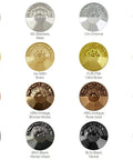 Color and finish options chart for Chrome Square Cabinet Knob 1 1/4 Inch, 7 Pack, Brass Hardware For Kitchen Drawer And Cabinet Doors