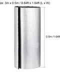 Self-Adhesive Rubber Foam Insulation Sheet With Aluminum Foil Backing Embossed Waterproof Heat Resistant Thermal Barrier