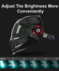 Welding Helmet With Light And 180 Degree Panorama View True Color Solar Powered Auto Darkening Shield With Four Arc Sensors