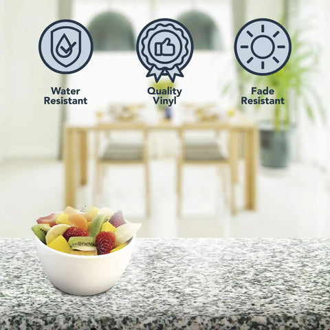 Gray Marble Design Peel And Stick Countertop Vinyl Laminate Sheet 36 By 144 Inch Self Adhesive Heat Resistant Water Resistant
