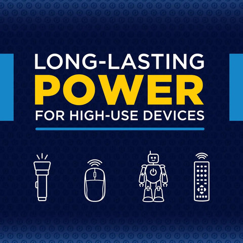 Long Lasting High Energy AAA Batteries Pack of 72, Alkaline Triple A Power for flashlights, toys, remote controls, and mice.