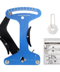 Dead On Bicycle Spoke Tension Meter For Road And City Bikes Heavy Duty Premium Aluminum Tensiometer with blue anodized finish.