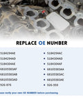 Part number reference for Rock Solid Upgraded Aluminum Engine Oil Filter Housing Kit 3.6L Oil Cooler Adapter for 2011-2025 models