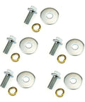 Hardcore 3/4 Inch Go Kart Clutch Bolt Kit For Predator Engines And Minibike With Lock Washers Straight Swap Fit For 10 Or 12 Teeth Engines 5 Piece Set.