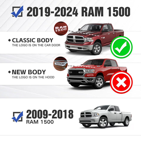 Rear step bumper for Ram 1500 with 4x18W LED lights, sensor holes, paintable armor, and D-rings.