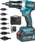 Badass Heavy Duty Cordless Electric Rivet Nut Tool Built For Hardcore Garage Work With Lightning Fast Trigger and M3 to M12 Heads