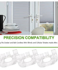 Six Pack Cordless Honeycomb Shade Lift Handles Replacement Parts Easy Install For Top Down Bottom Up Blinds and Mini Blinds