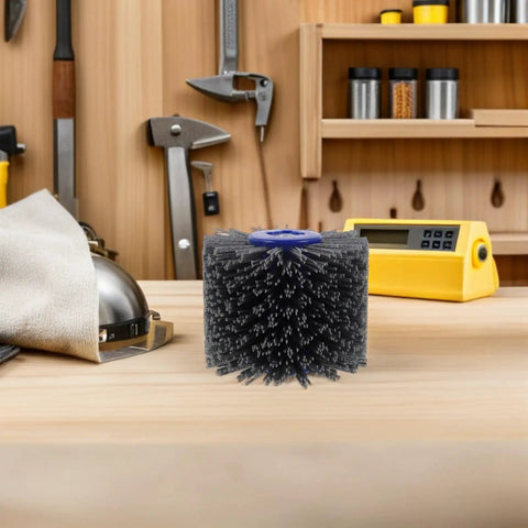 Buffing Wheel Replacement For Wood Furniture And Doors Pro Grade Nylon Fiber Polishing Wheel Brush 60 Grit in workshop
