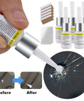 5 Pack Windshield Chip Repair Kit Quick Fix With Glass Repair Resin Liquid For Auto Glass in use on cracked windshield